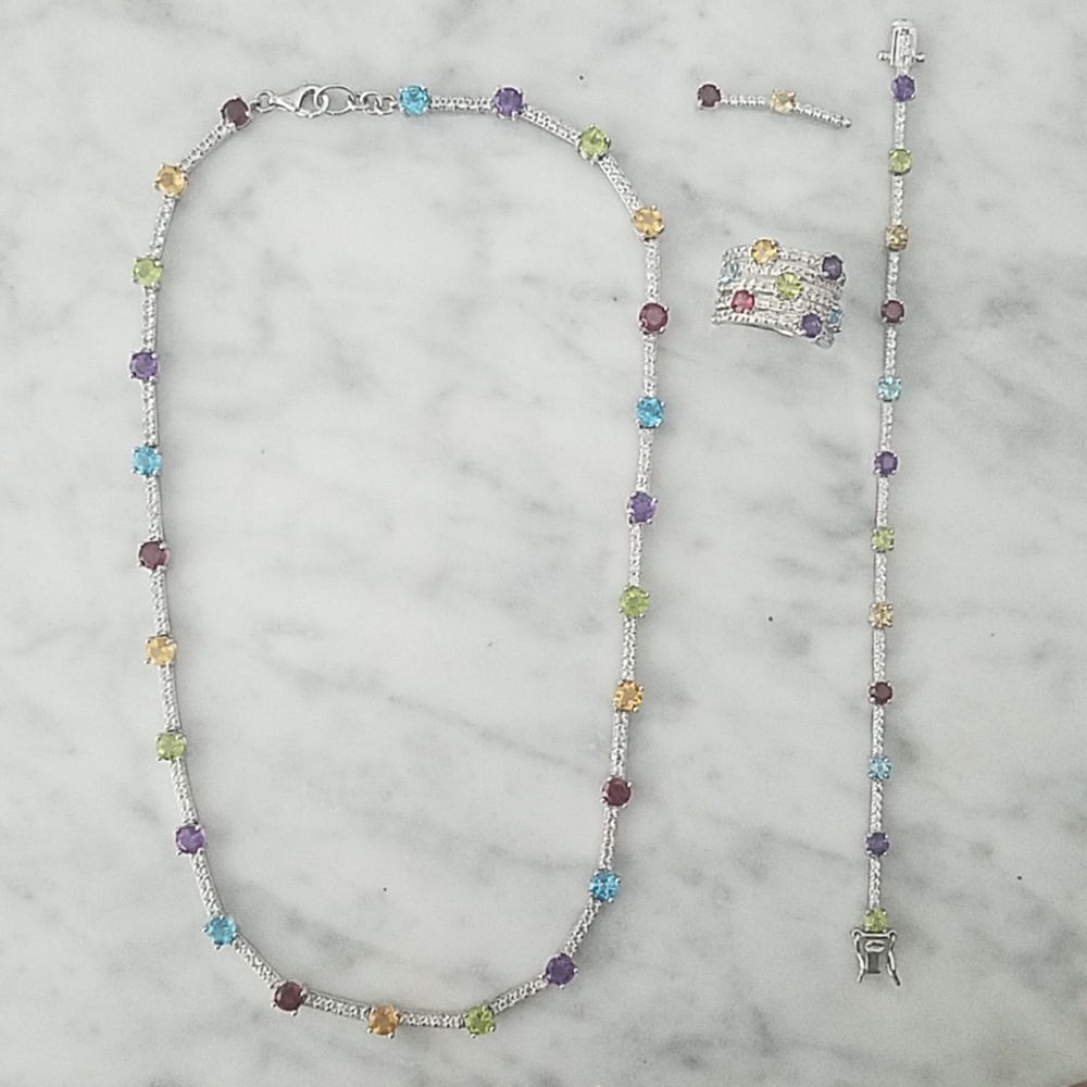 Zales Candy Diamonds necklace/bracelet/ring set